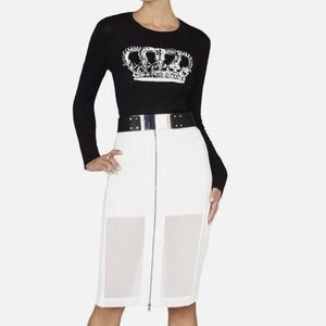 BCBG MAXAZRIA Dianne Crown Reversible Knit Sweater (size XXS)